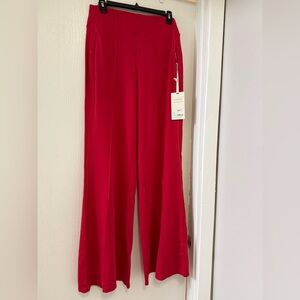 Athleta Wide-Leg High-Rise Pants in Bright Red